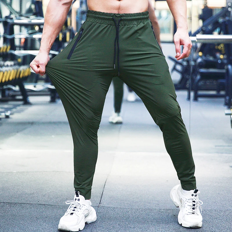 

Mens Lightweight Tracksuit Bottoms Elastic Sports Trousers Gym Running Joggers Slim Fit pants