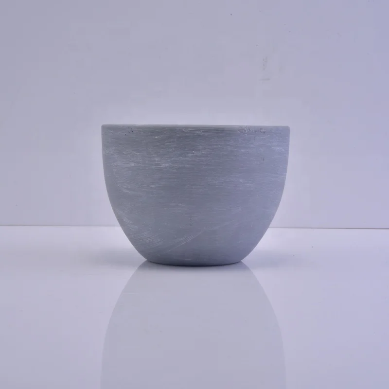 200ml Antique matte ceramic scented candle holder for home decor