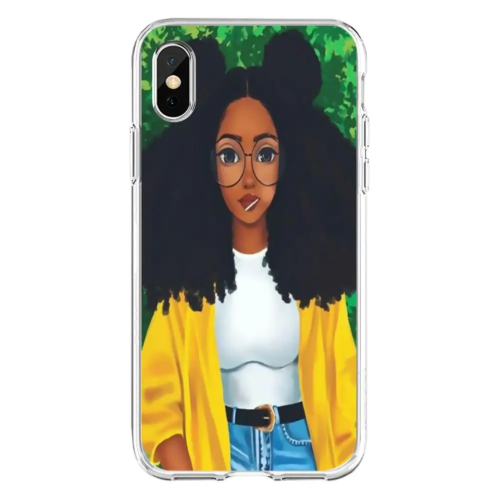 Babaite Queen Afro Melanin Poppin Black Girl Luxury High phone Case For iPhone 8 7 6 6S Plus X XS XR XSMax 5 5S11 11pro 11promax