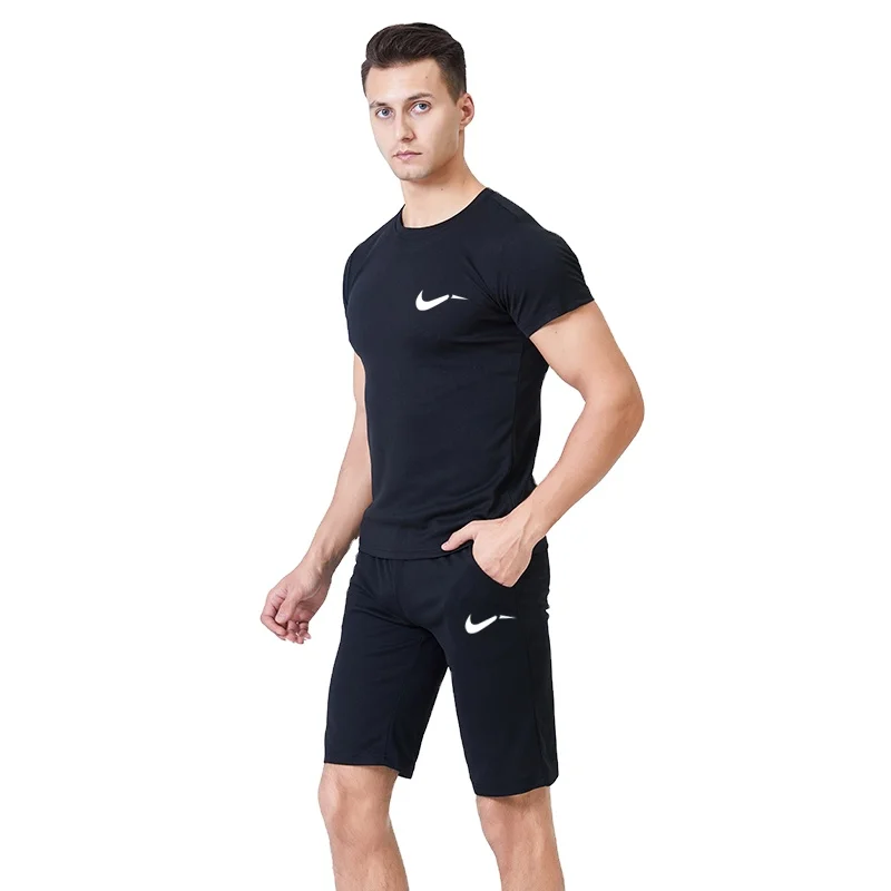 

Best price superior quality 100% polyester wholesale men's short t shirt set