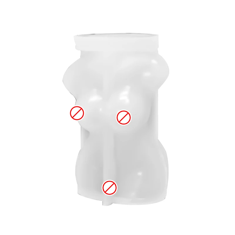 

HUAMJ Crystal Resin Candle DIY Craft Human Body Art Candle Silicone Mold Men Women Female Model Silicone Mold For Candle Making, Random