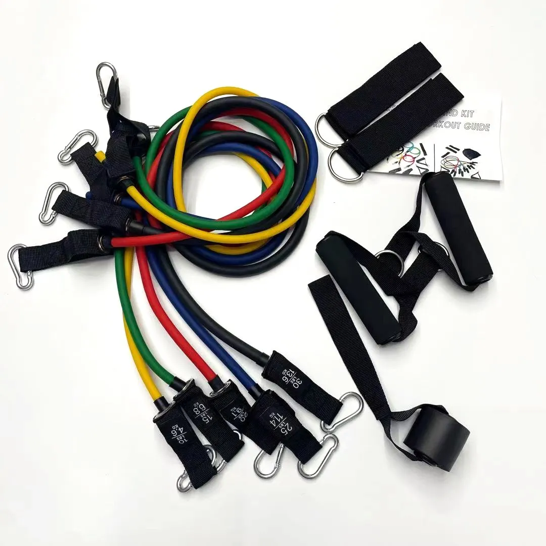 

resistance bands 11 pcs latex material 2020 resistance bands black handle resistance exercise bands gym