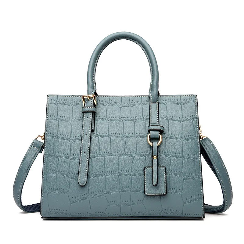 

luxury fashion crocodile pattern big women hand bags shoulder crossbody PU leather handbags lady bag, 4colors