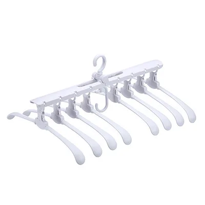 

Multifunction Space Saving 8 in 1 Set Magical Plastic Cascading Hangers, White