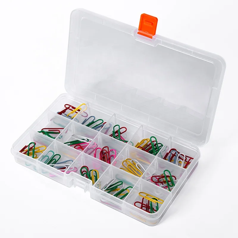 

Small 15 Grids Plastic Storage Box Transparent Box Storage Dust-proof Finishing Desktop Storage Box With Adjustable Grids