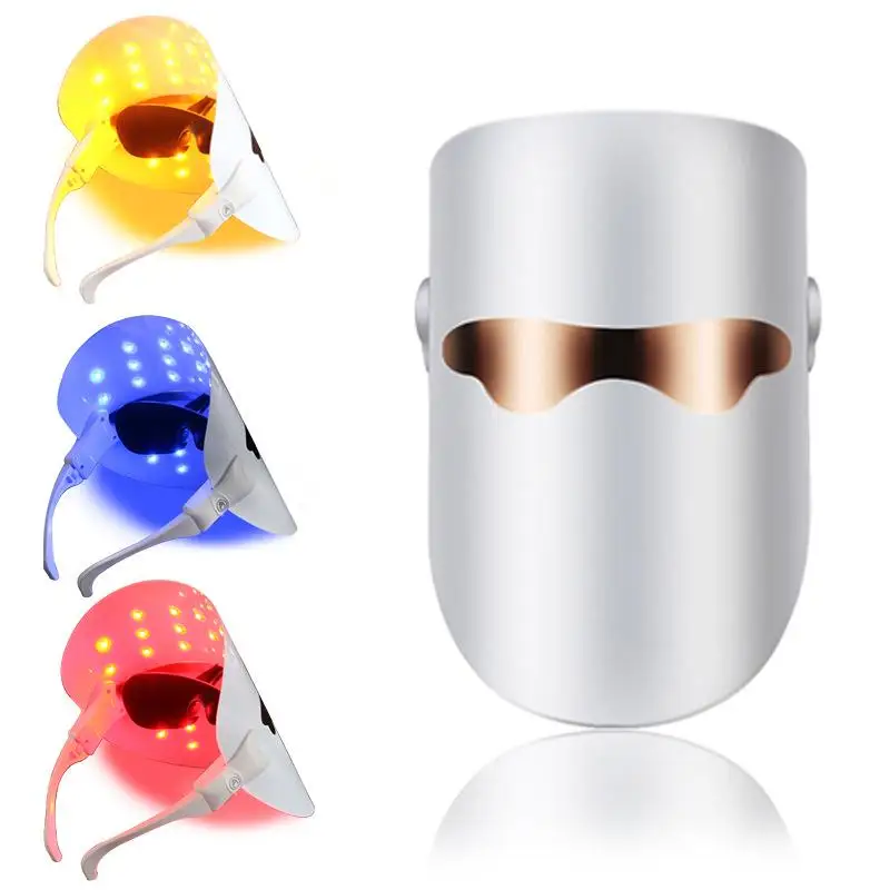 

Home Use 3 Colors LED Face Shiled PDT Led Light Therapy Beauty Face Mask for Ance Removal