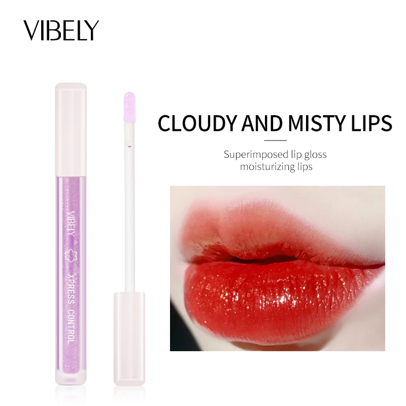 

High-value Waterproof Silky Matte Velvet Lip Glaze Moisturizing Colorful Fine Glitter Lip Gloss