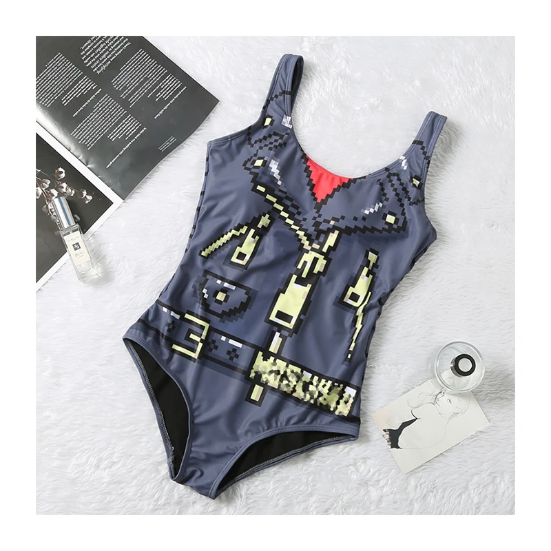

2021 OEM bikini swimsuit bathing suits swimwear for women high waist swimsuit teenage girl beachwear de traje de b moschinoeing, Solid
