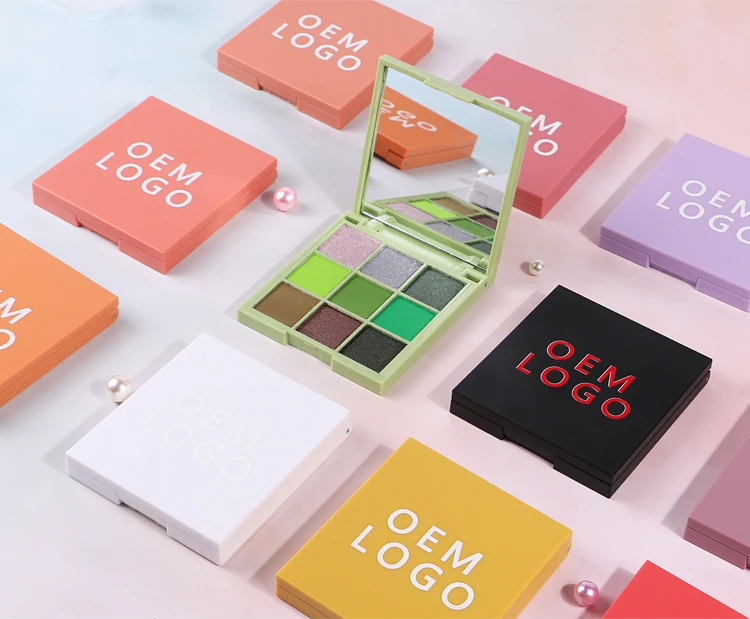 

Low moq custom eyeshadow mini size 6 color eyeshadow palette private label