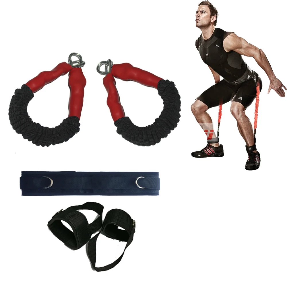 

Fitness Bounce Trainer Rope Resistance Band Basketball Tennis Running Jump Leg Strength Agility Training Strap equipment, Customized color