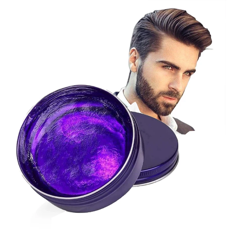 

men's short hair styling wax edge control hair wax Colored aluminum cans perfume
