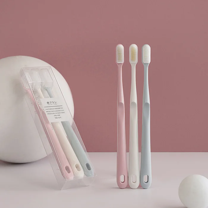 

Nano Silicone Toothbrush Adult Fine Soft Toothbrush, Mix