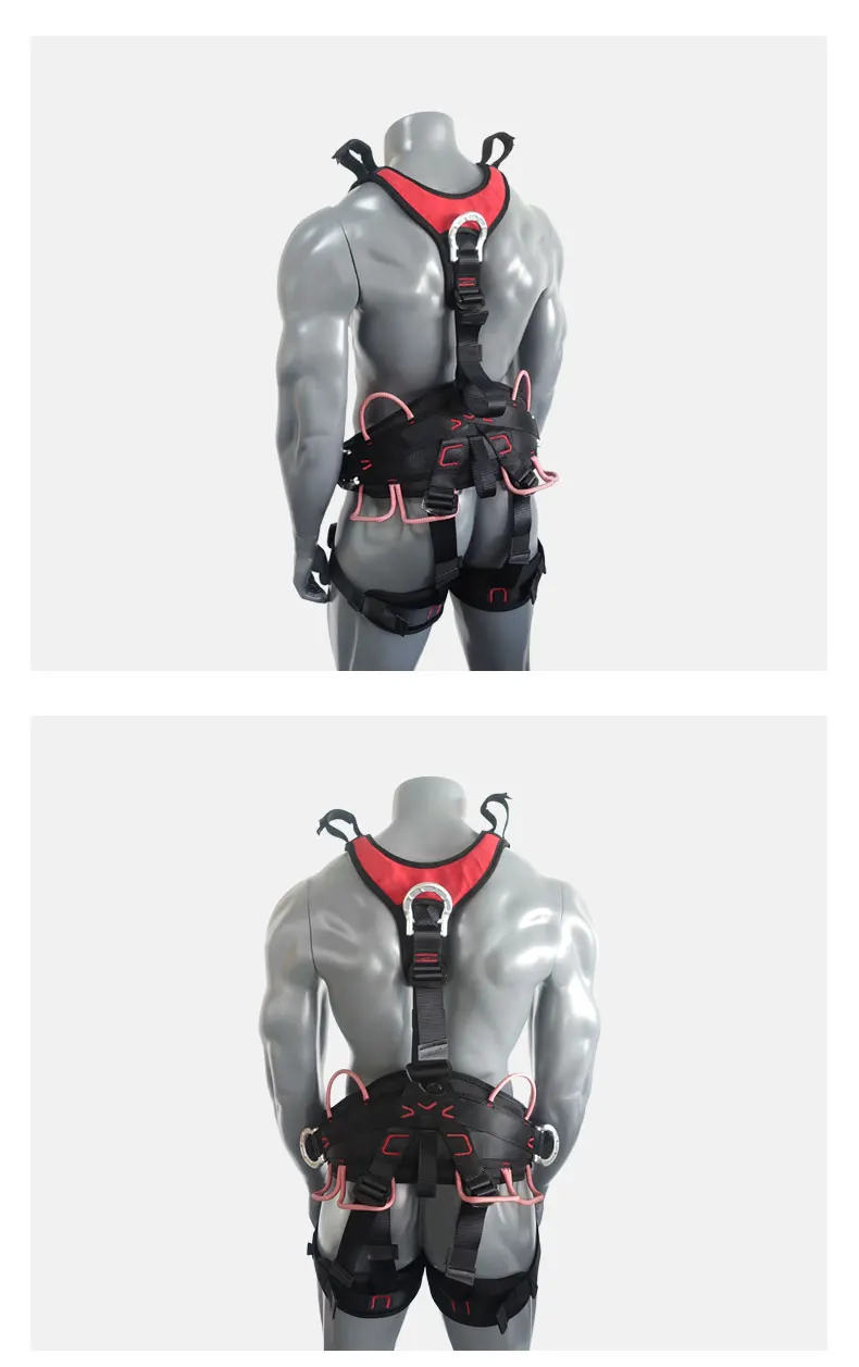 Full Body Climbing Harness Protect Safety Harness Tree Rock Climbing