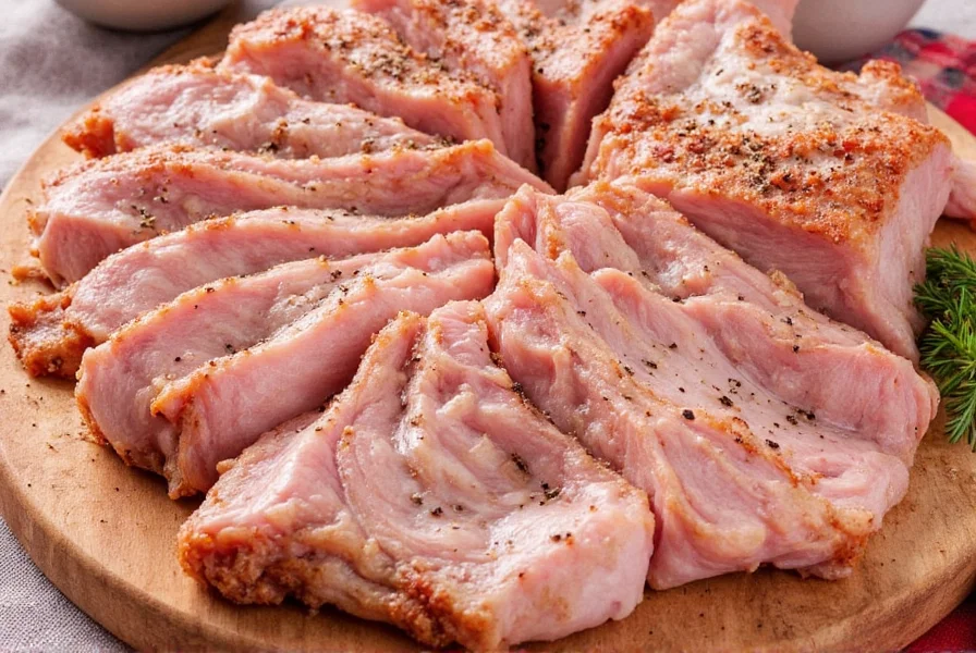 Seasoning pork with herbs
