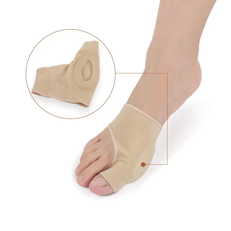 

Bunion Corrector Hallux Valgus Splint Gel Bunion Orthopedic Pads Sleeves Brace Toe Stretcher for Overlapping toes, Skin