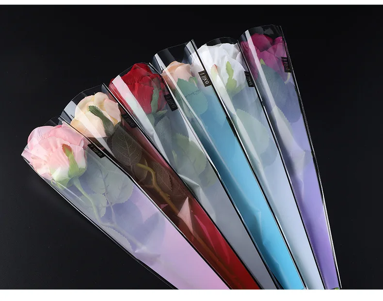 
flower sleeve paper wrapping single rose flower sleeve 
