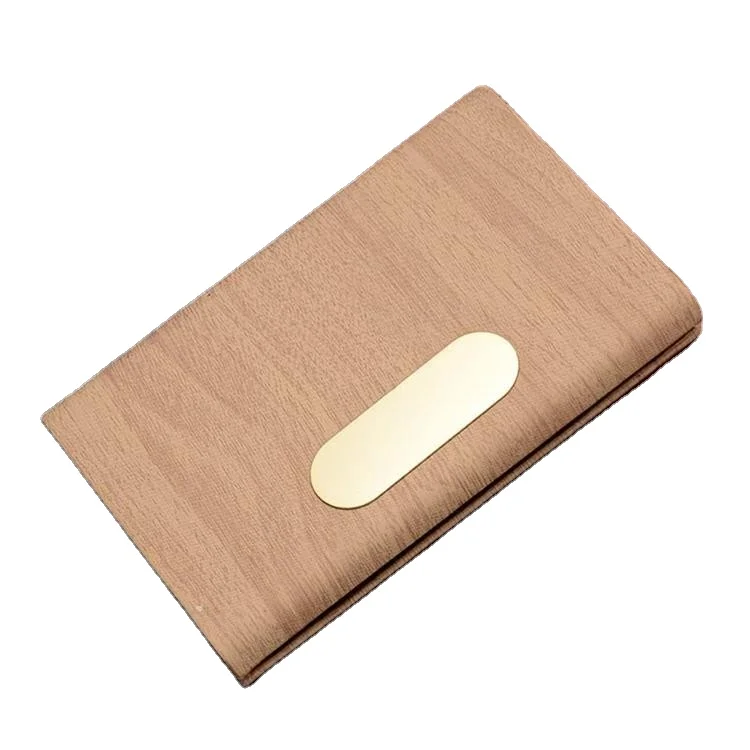 

PU Stainless Steel Business Card Holder