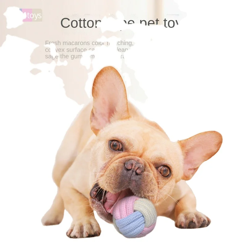 

Interactive Dog Chew Toys Cotton Rope Pet Toy Nature Cotton Dog Indestructible Toy for Medium Small Dog