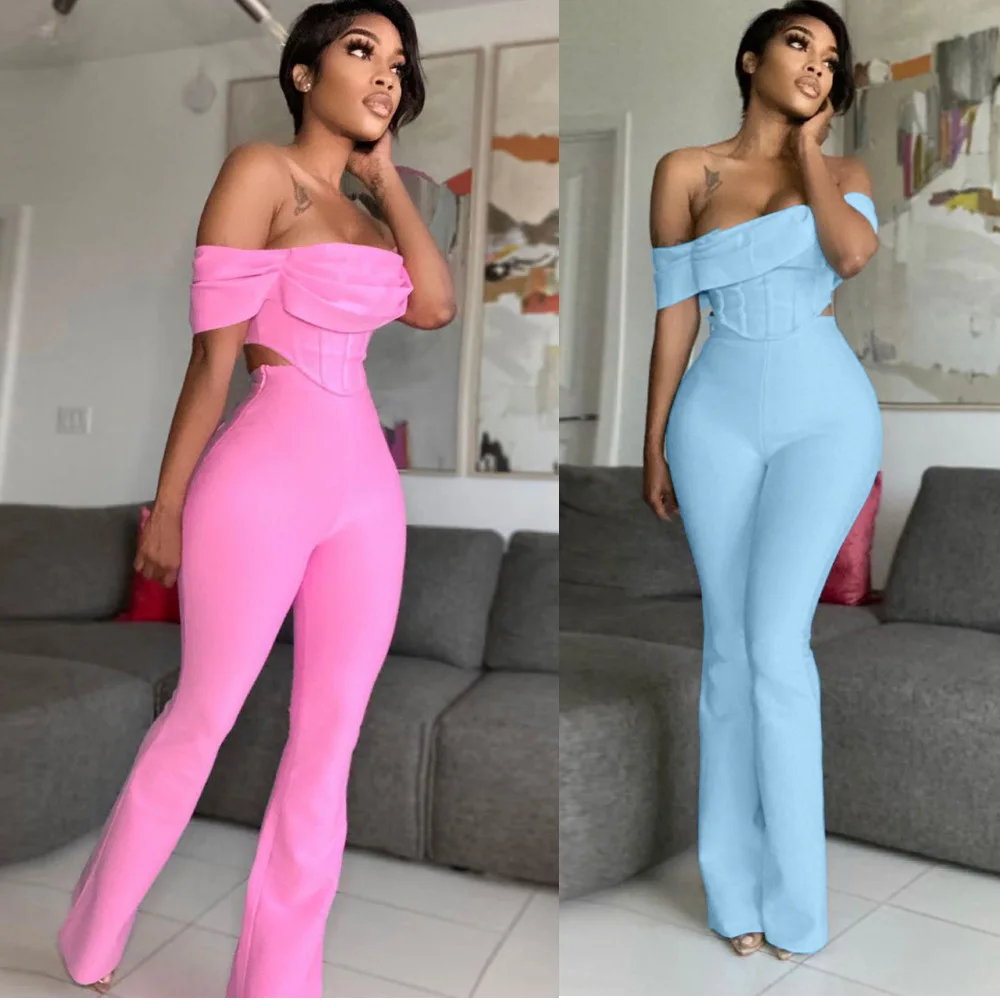 

Dropshipping Women Workout Summer Two Piece Pant Set 2021 Woman 2 Piece Jogger Pant Set Crop Tops Sweatshirt Yoga Leggings Pants