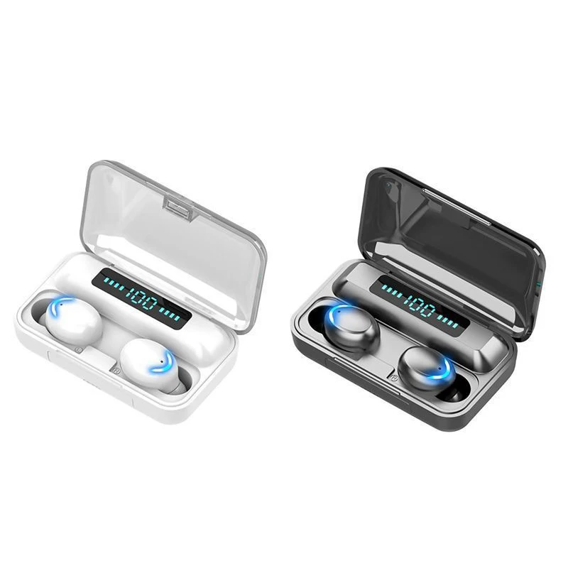 

stereo v5.0 tws earbuds f9-5c headphones earphone wireless f9-5c with led display