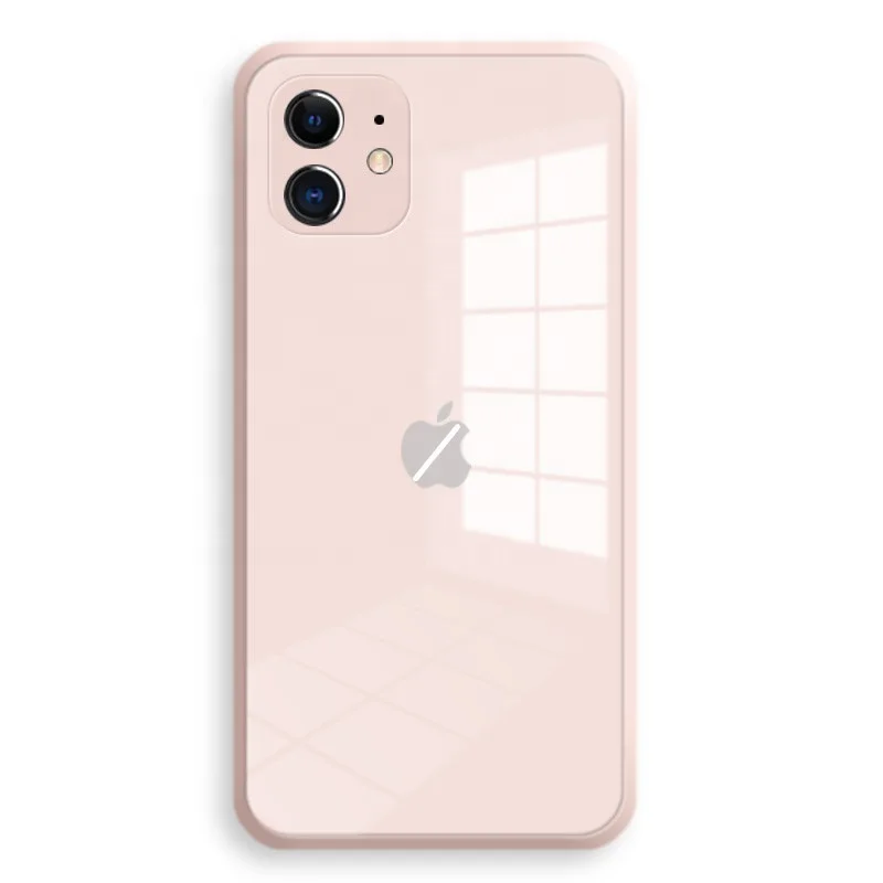 

Applicable i12S traight edge liquid silicone glass phone case 11 promax All-inclusive new protective case