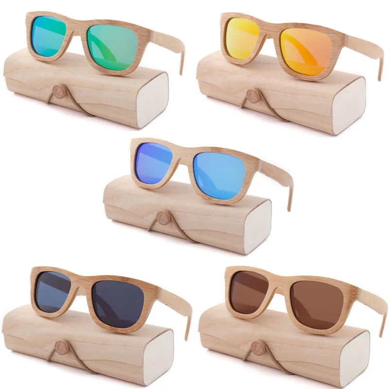 

Ready Stock Eco Friendly Recycled Full Bamboo Oculos De Sol Em Bambu Polarized UV400 Mirror Sun Glasses Sunglasses, Picture shows