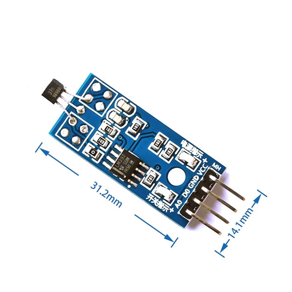 Taidacent Lm393 3144 Hall Sensor Module Hall Effect Sensor For Speed ...