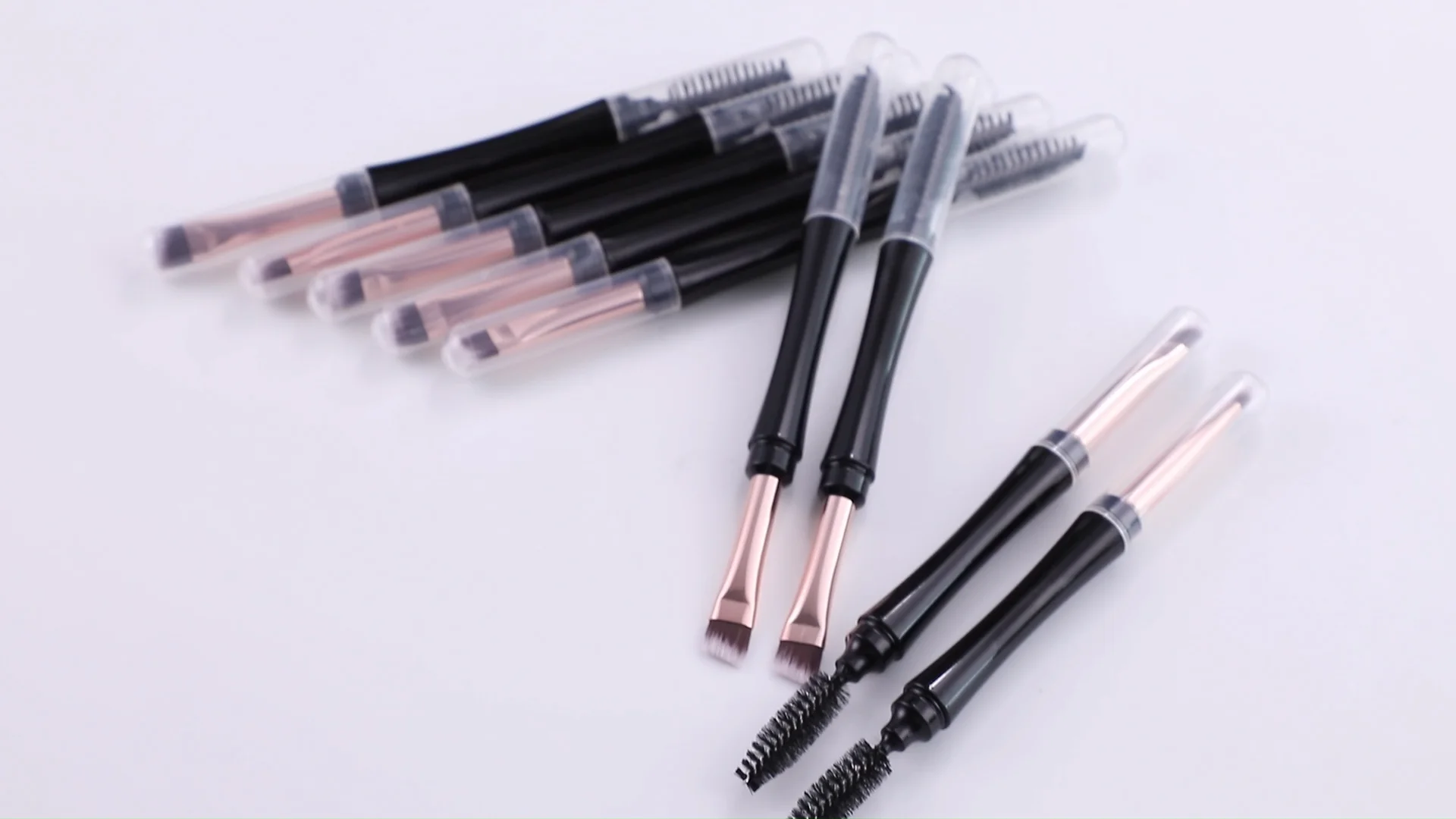 Wholesale Double End Eyebrow Brush Double Sided Head Eye Brow Brush