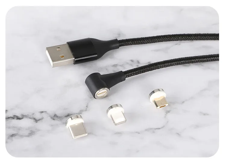 3 in 1 replacement magnet L head usb 3a quick charge magnetic data cable for wholesale - ANKUX.COM