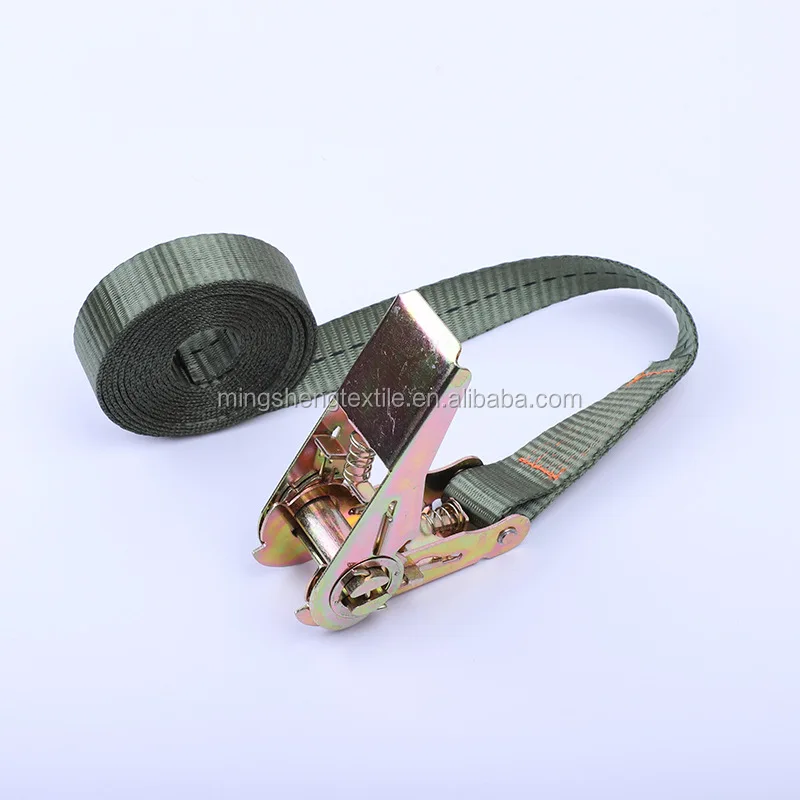 1 Inch Ratchet Straps 25mm Cargo Lashing Tie Down Strap 800kg Ratchet Tensioner Lashing Strap