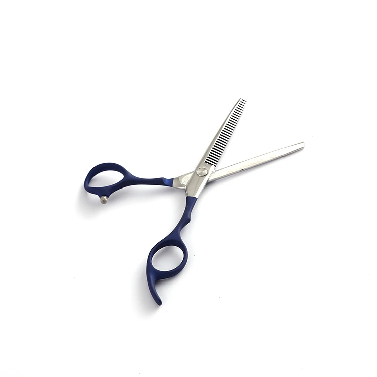 

Factory Supply 6.7 Inch Blue Hairdressing Barber Thinning Razor Scissors