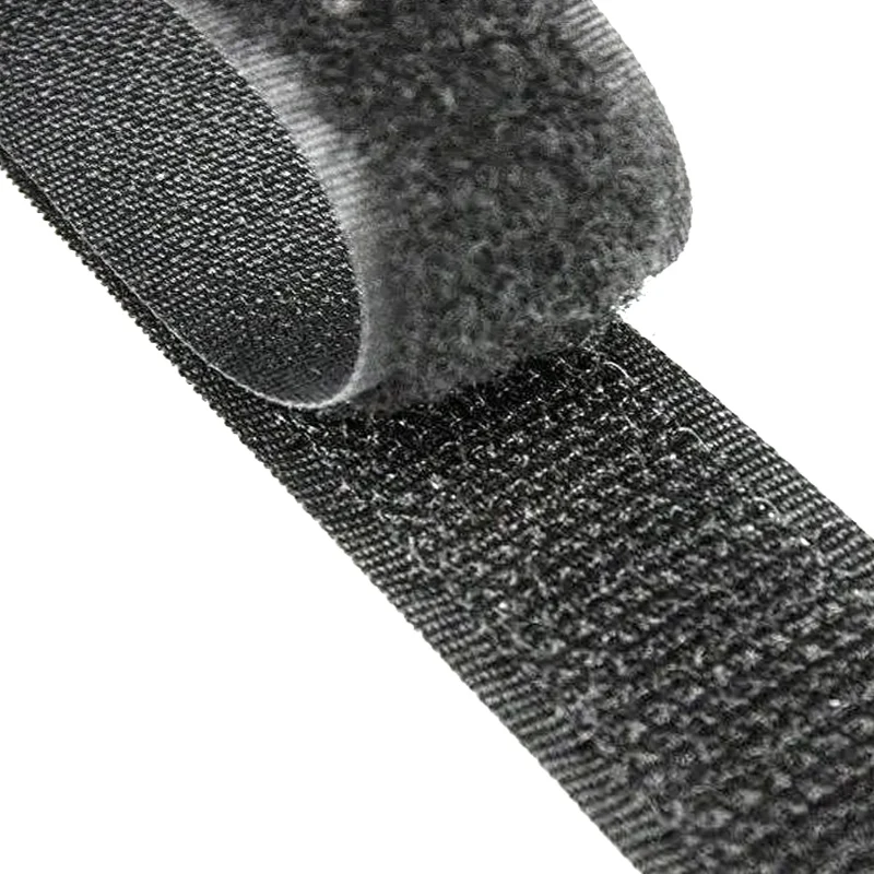 

100% Nylon Hook and Loop Fastener tape, Black, brown, white, green, red, etc.