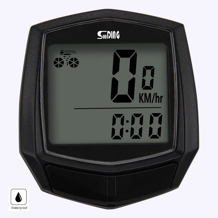 

Cycling MTB Bike 1.5" LCD Screen Display Wired Bicycle Computer Speedometer Cycle Bike Meter Odometer IPX67 Waterproof, Black