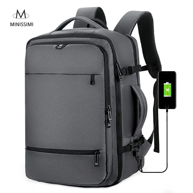 

Minissimi Brand Mochila Softback Backpack Usb Charger Collage Bags Bag Pack For Men, Multicolor