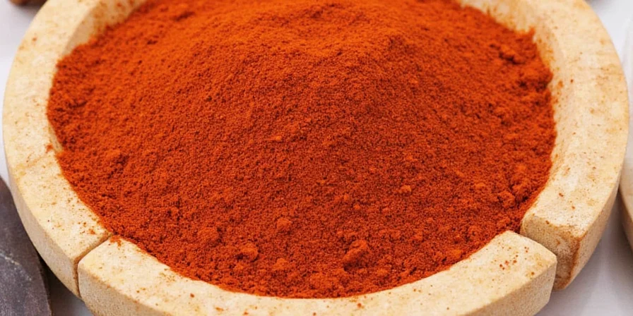 Ground paprika in a spice jar
