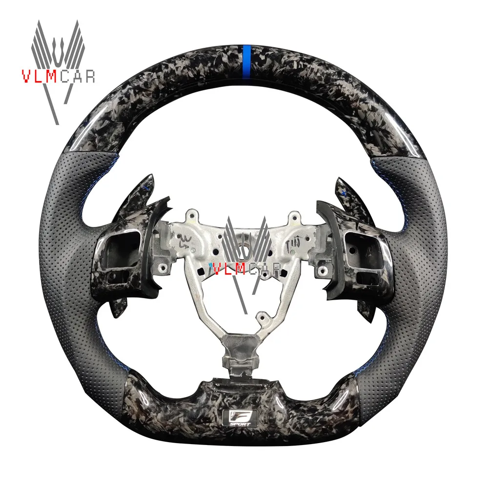 

Private custom forged carbon fiber steering wheel for Lexus IS250/IS350/ ISF/ES/RX/Available for all car models, Black