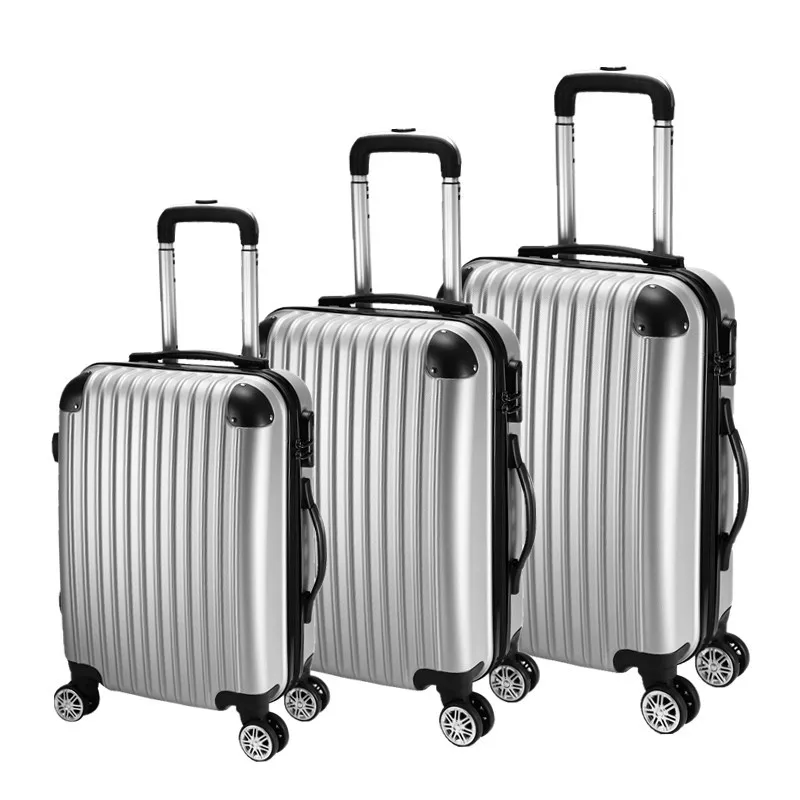 
Hot carry on travel luggage, cabin trolley suitcase, hard case abs luggage set 