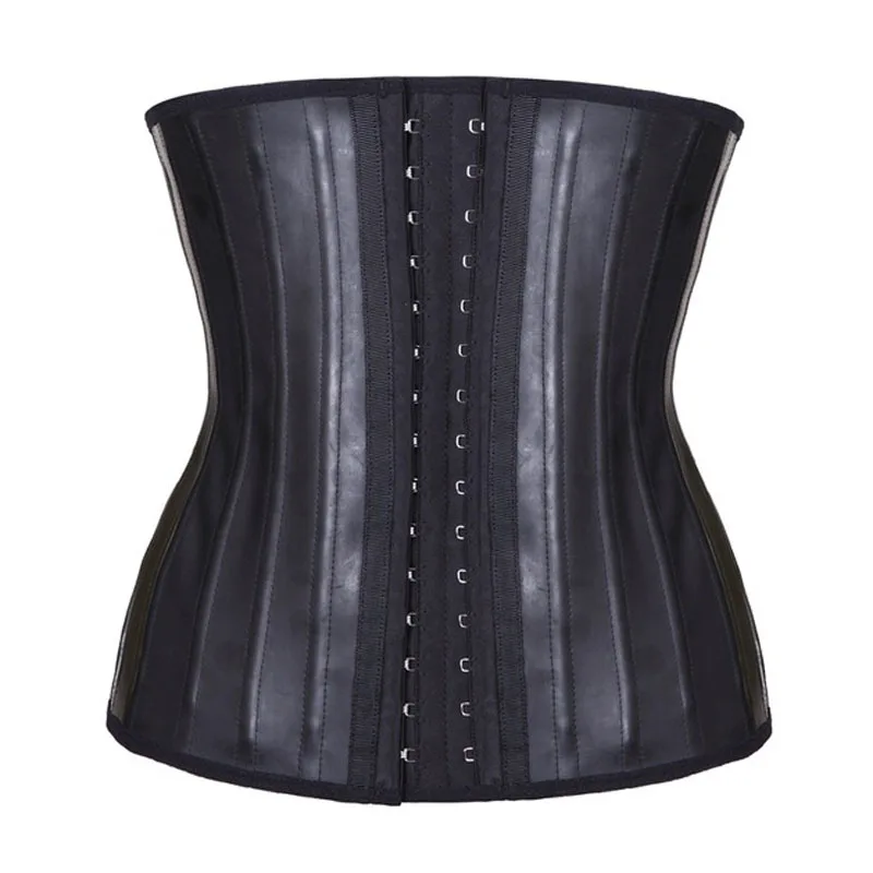 

100% natural Latex loss weight cincher 25 Steel boned waist trainer Corset hot Sport waistband for women