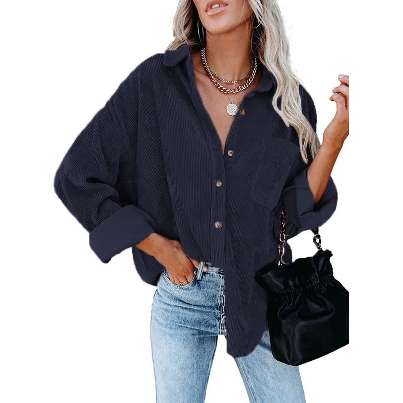 

Trendy Lady Plus Size Long Sleeve Casual Button Down Oversized Women's Blouses & Shirt For Women