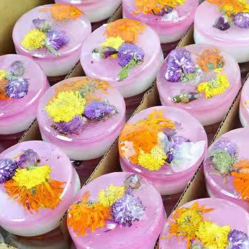 

Creative essential oil rose handmade soap processing oil control in addition to wash soap soap oem skin care flowers