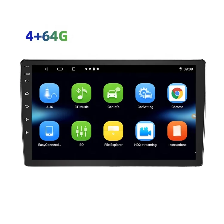 

9Inch Ram 4Gb Rom 64Gb 4G Android 10 Hd 1024*600 Android Auto Dsp Rds 2Din Car Universal Android Navigation Carplay Radio