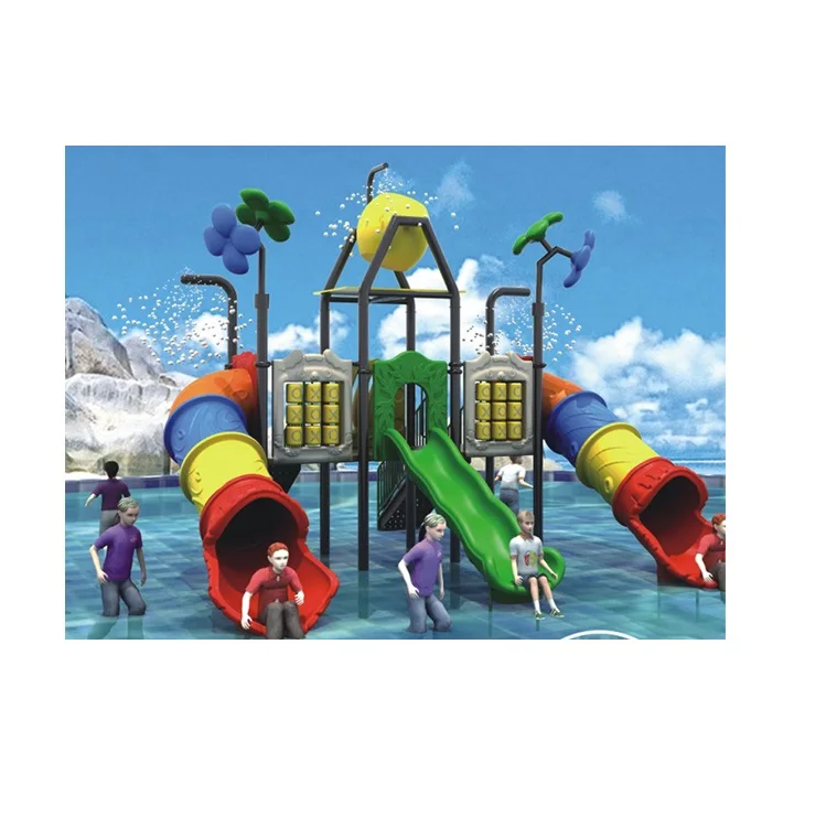 

water park for kids tube water slide pool water playground for Tourist center JMQ-G130A, Red yellow blue orange green etc