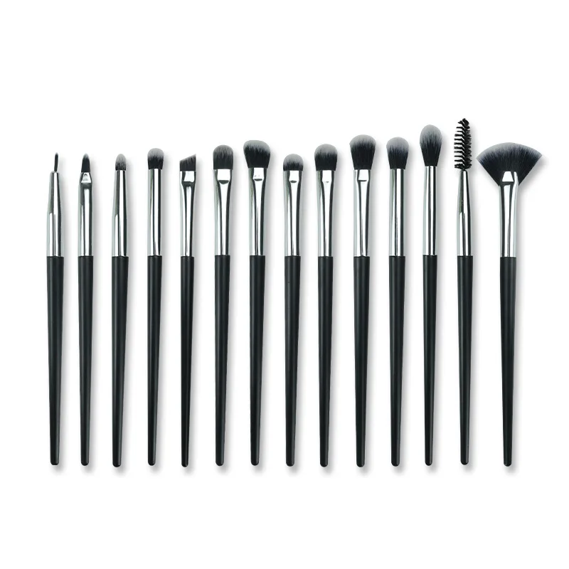 

Private Label Synthetic Hair Eyeshadow Makeup Brushes 14 pcs Mascara Lip Eye Makeup Brush Set
