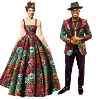 

WYQ75 Latest Designs Woman Dresses& Man Suits Party Traditional African Kitenge