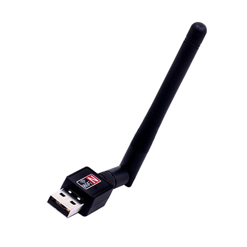 

Doonnjiey high speed 150Mbps 2dB Antenna PC USB Wi-fi Receiver Wireless Network Card 802.11b/n/g usb wifi adapter, Black