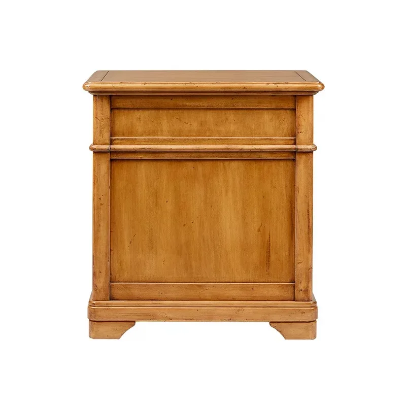 
american style antique art deco bedroom cheap walnut 3 drawer wood attached east elm brown nightstand 
