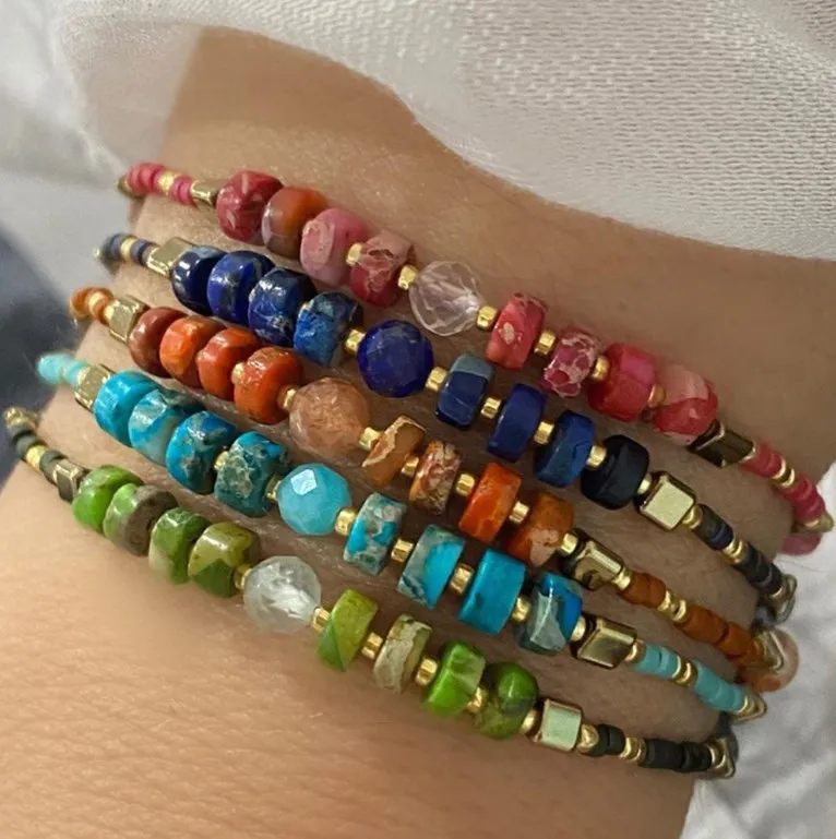 

Fashion precious stone good quality miyuki seed beads for bracelet making