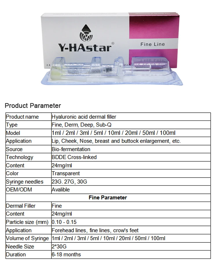 

Ce certiefied anti wrinkles 1ml deep hyaluronic acid dermal fillers for eyes, Transparent