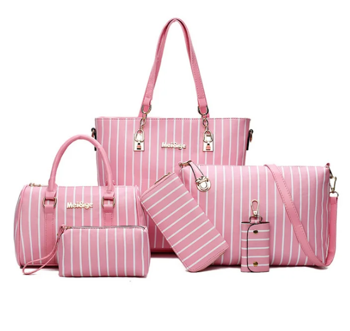 

New design women bags striped shoulder handbag, Various