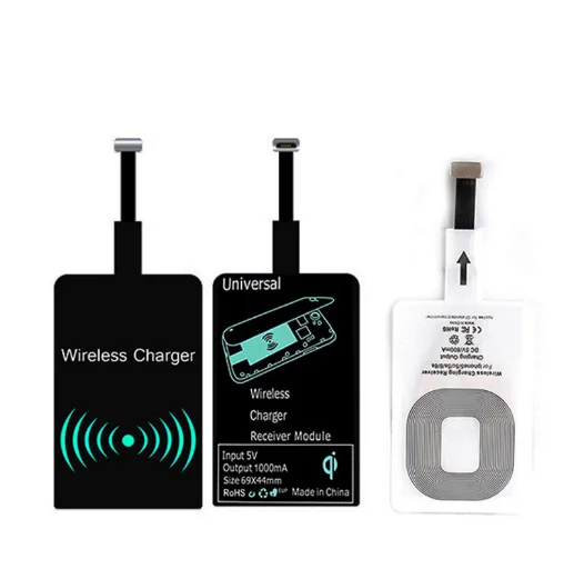 

thin portable Wireless Charger Receiver, Magic Tag Qi Wireless Charger USB Charging Receiver receptor Adapter